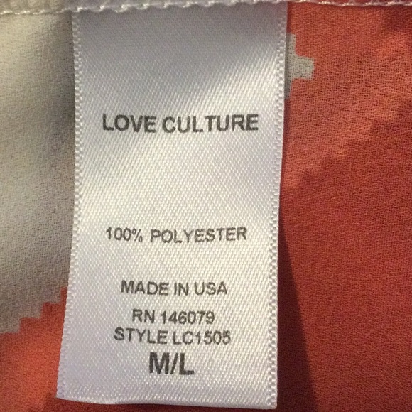 M/L Love Culture chevron blue peach boho kimono jacket - Picture 13 of 14